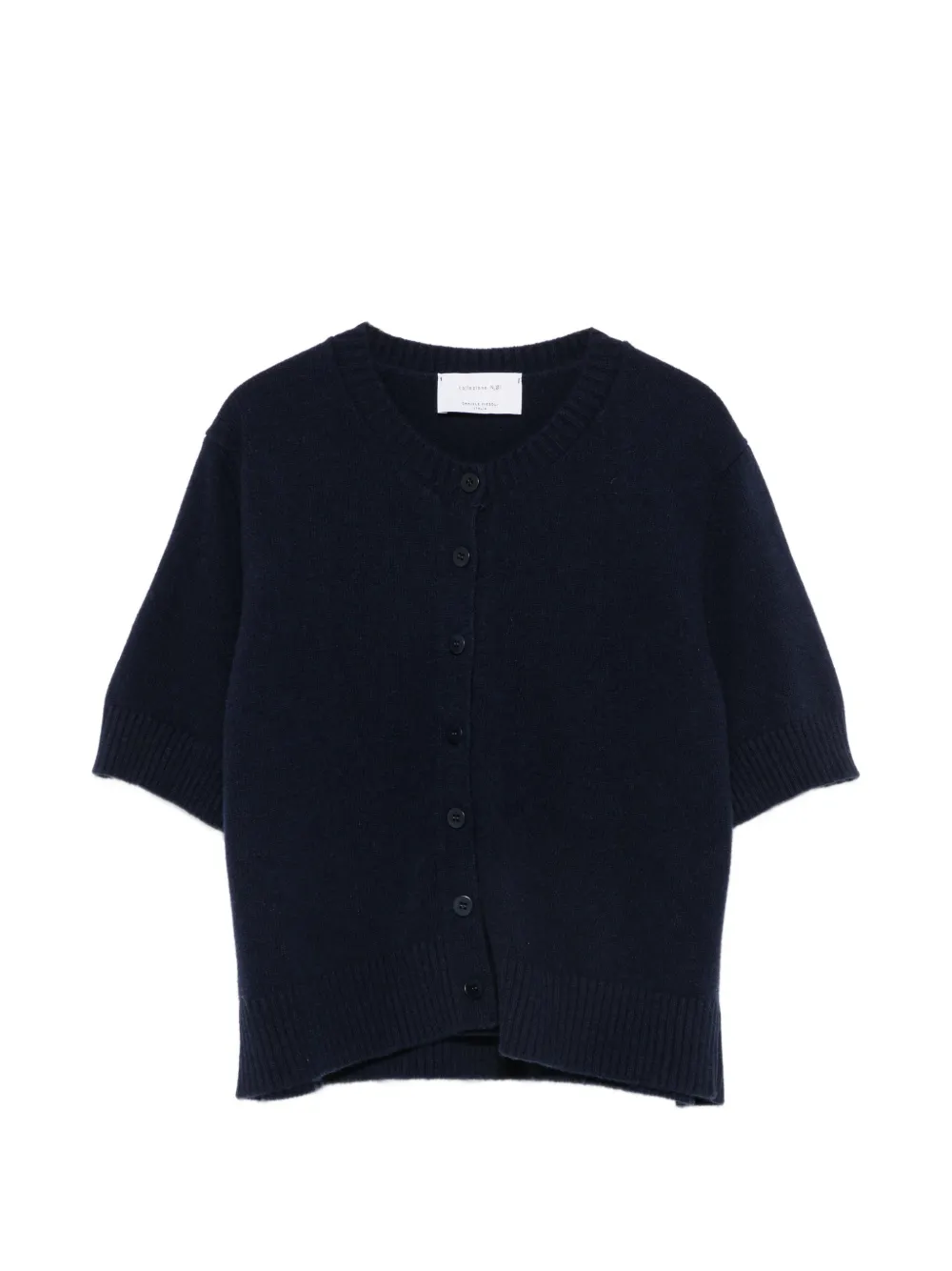 Daniele Fiesoli short-sleeve knitted cardigan - Blu