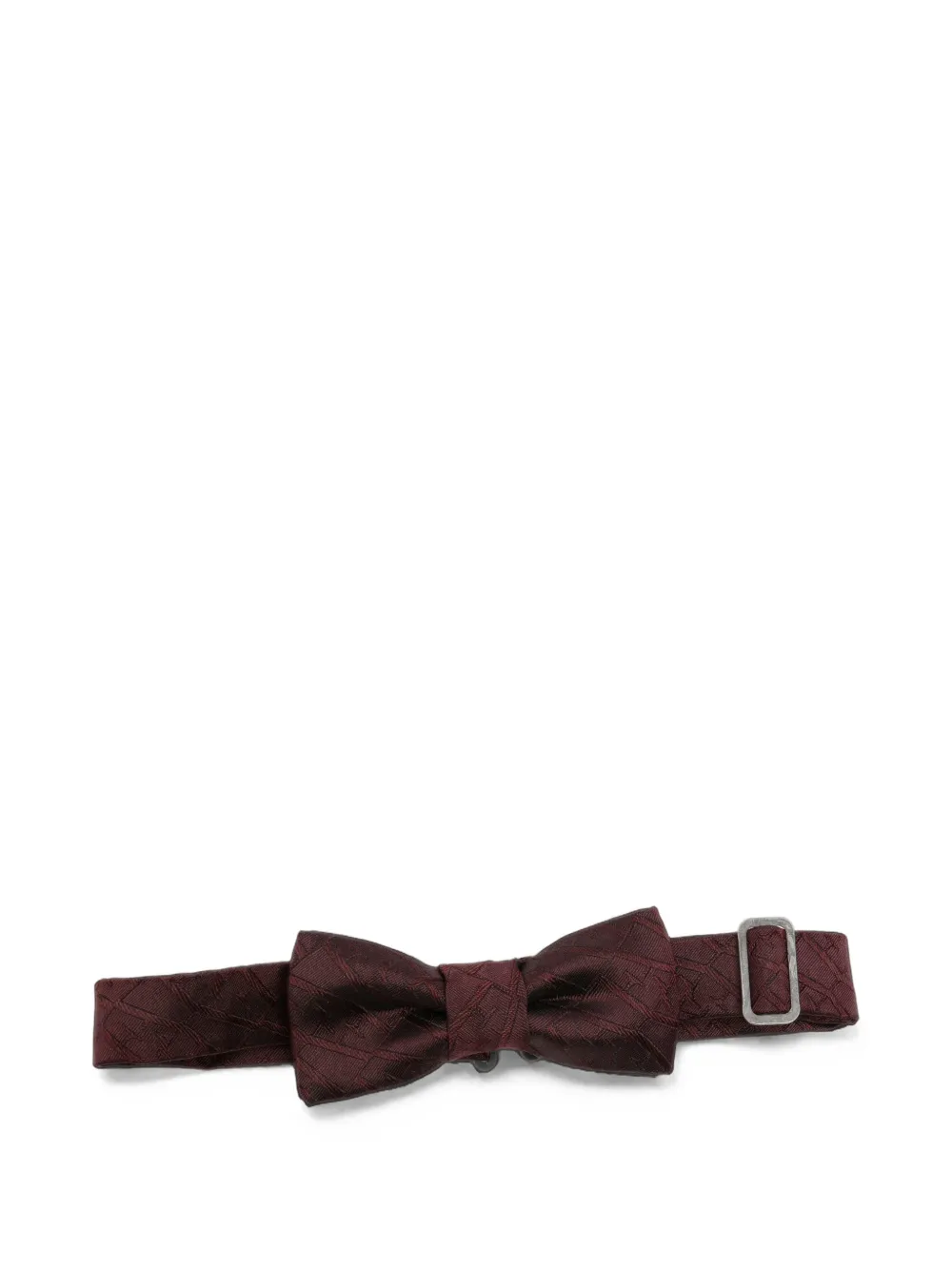 Emporio Armani Kids geometric-jacquard bow tie - Rosso