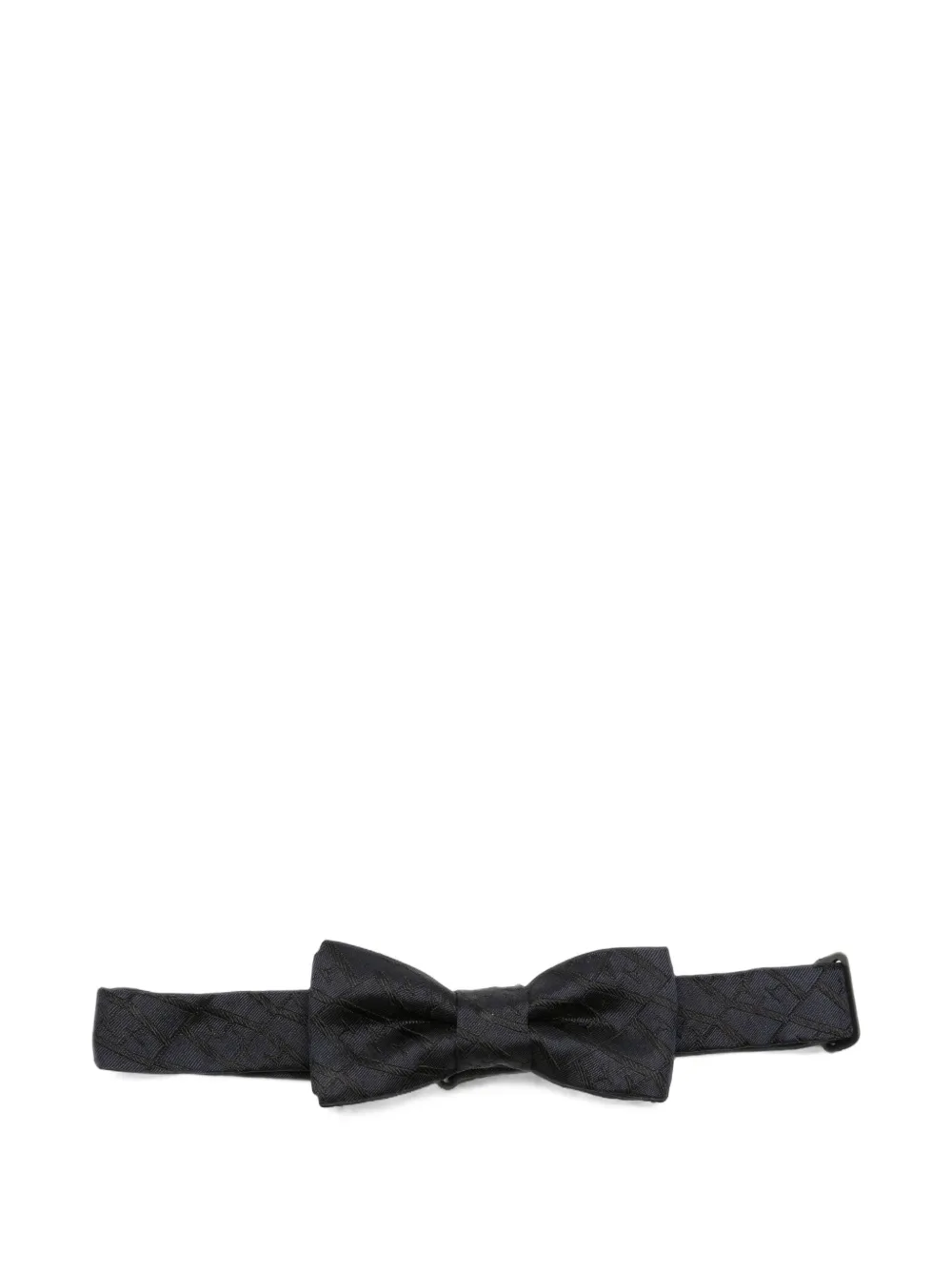 Emporio Armani Kids logo-jacquard bow tie - Blu