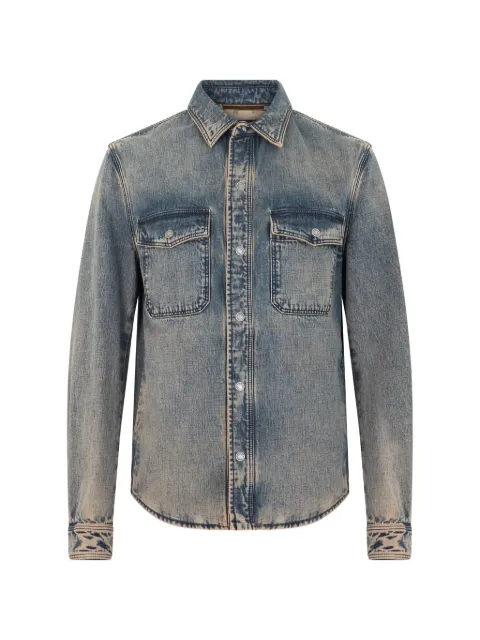 Moorer Niagol faded-effect flap-pocket denim jacket