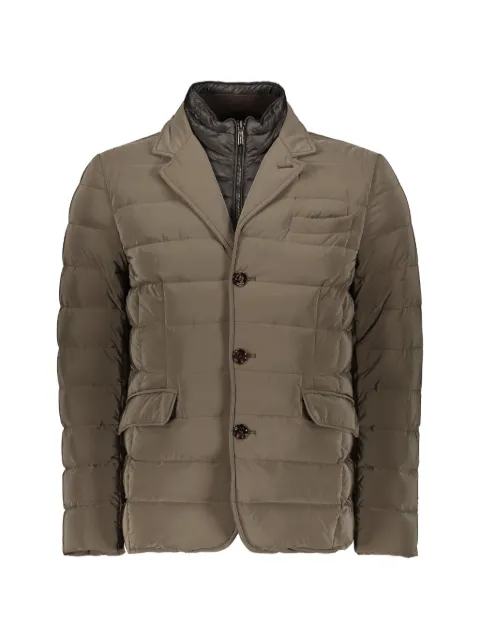 Moorer padded button-front jacket