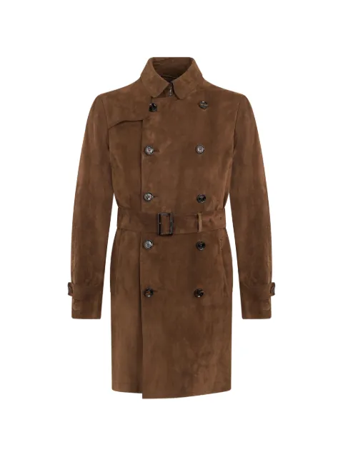 Moorer Vitruvio Trenchcoat mit Gürtel