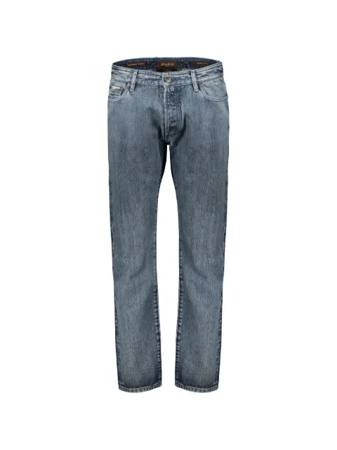 Moorer Pavel 10 faded straight-leg jeans