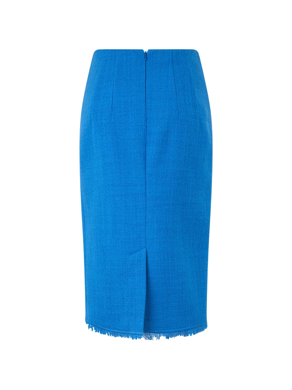 Alberta Ferretti Midi-kokerrok met franje Blauw