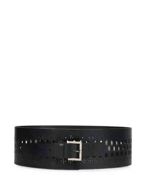 Alberta Ferretti perforated leather belt