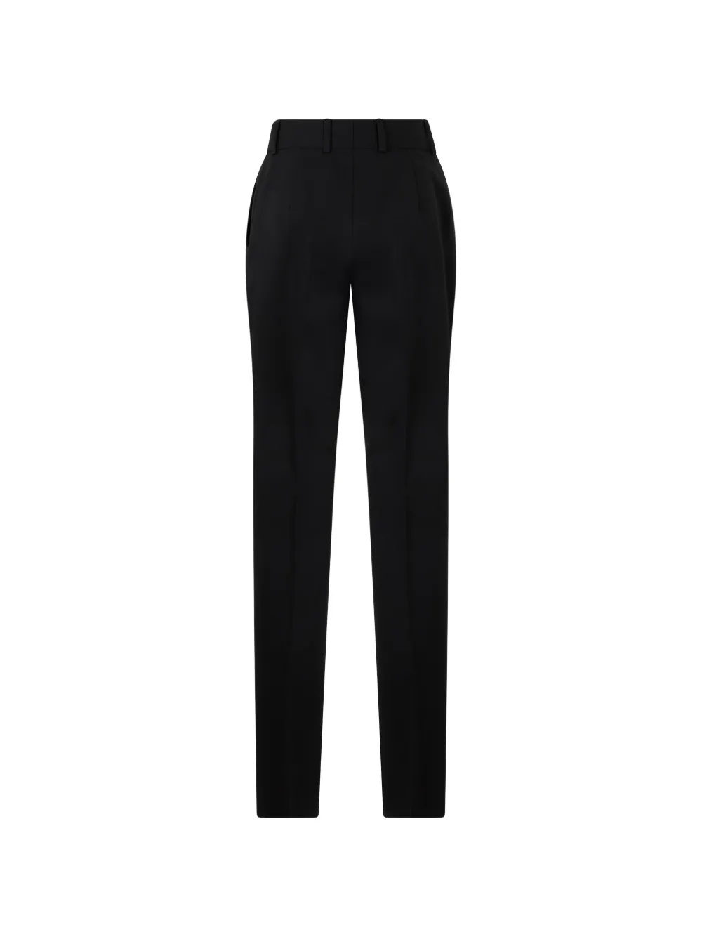 Alberta Ferretti High waist straight broek Zwart