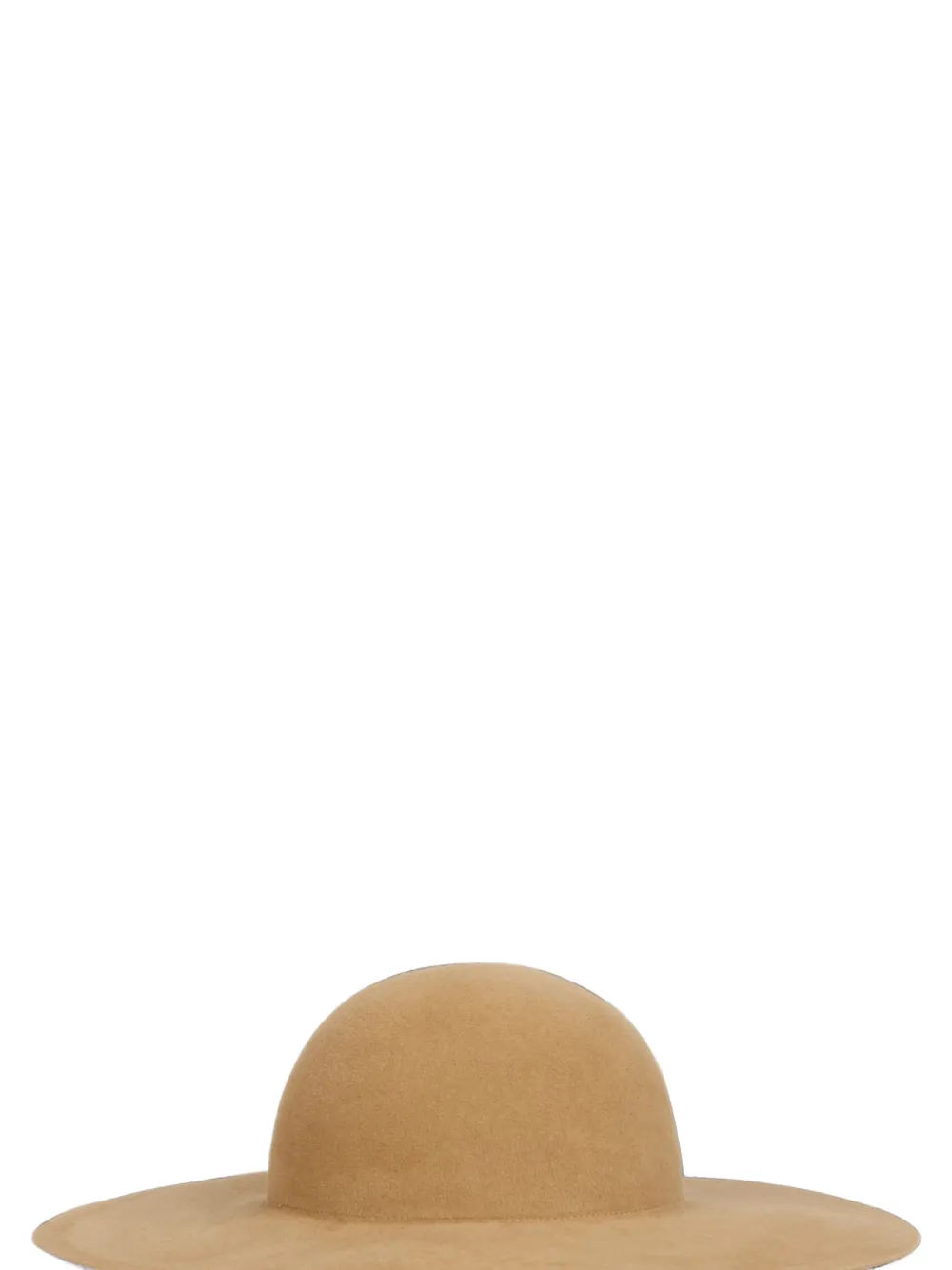 Alberta Ferretti Hoed met brede rand Beige