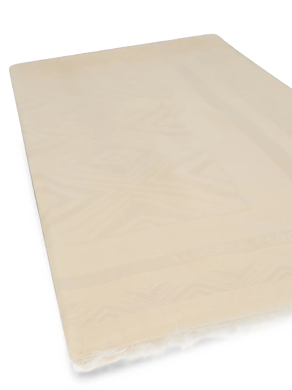Alberta Ferretti Sjaal met geometrische print Beige