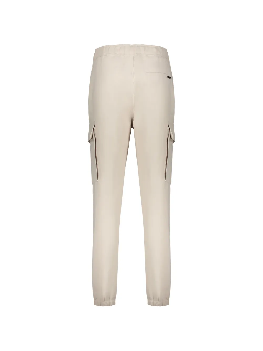 Moorer Taratle trainingsbroek met cargo zakken en ceintuur Beige