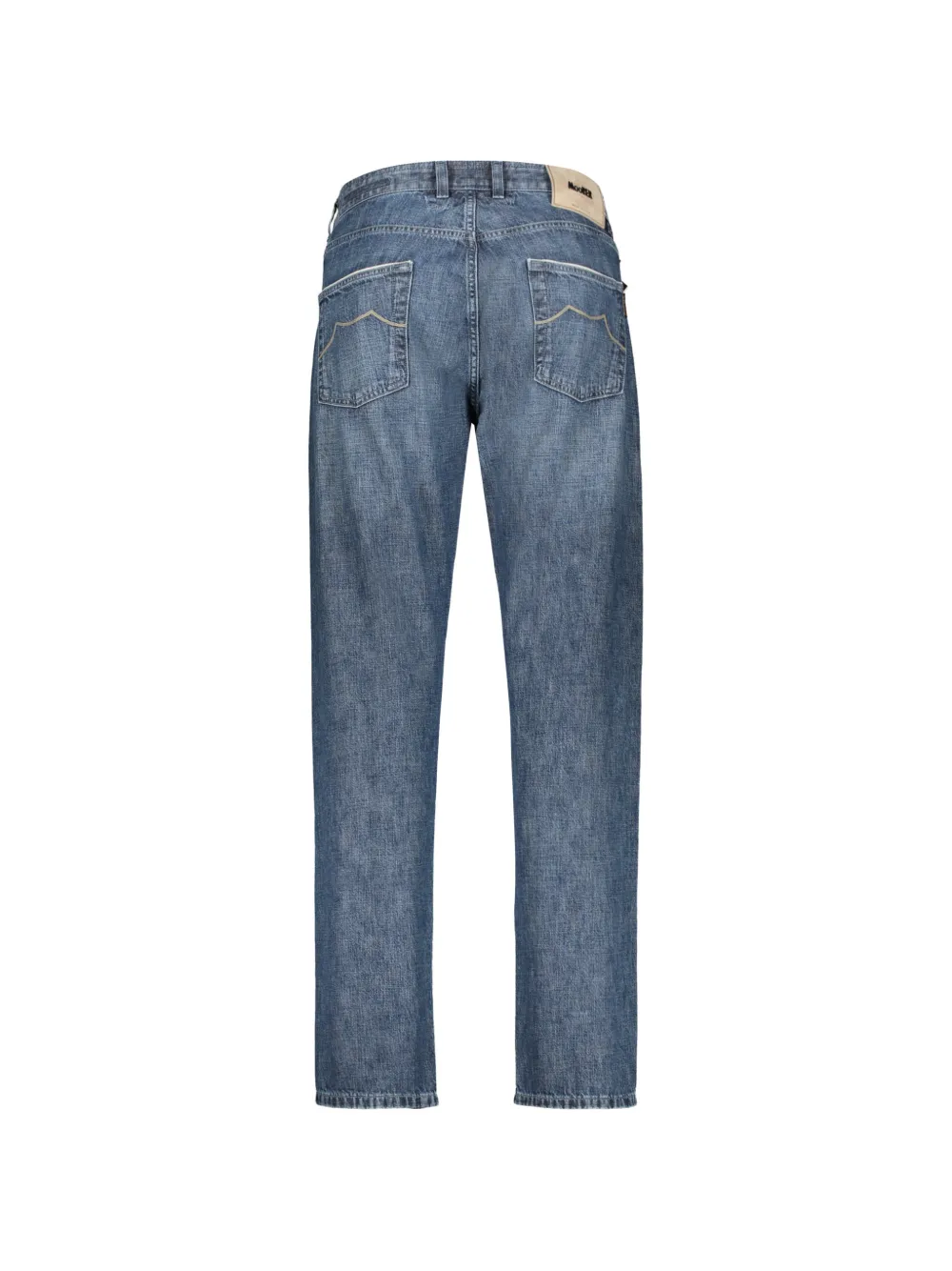 Moorer Bandini straight jeans met vijf zakken Blauw