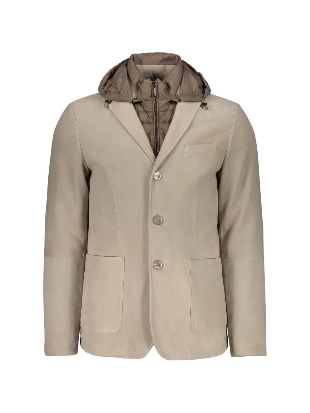 Moorer Bellotto-Ur leather jacket - Toni neutri