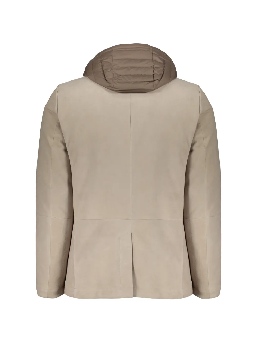 Moorer Bellotto-Ur leren jack Beige