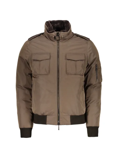 Moorer fur-collar padded bomber jacket