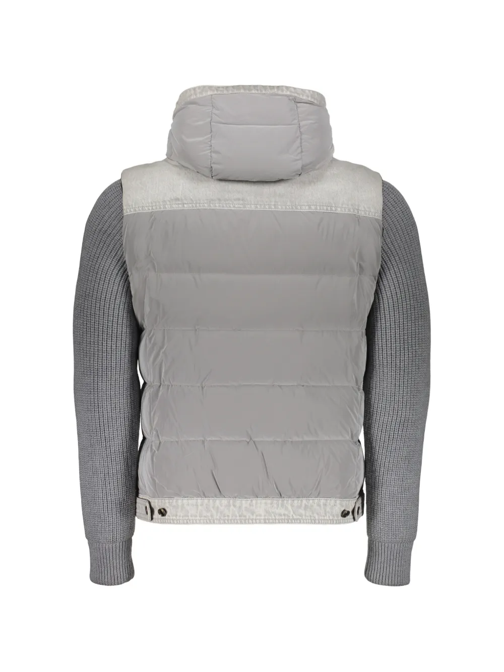 Moorer hooded removable-sleeve jacket Grijs