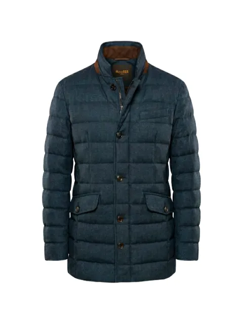 Moorer quilted virgin-wool jacket