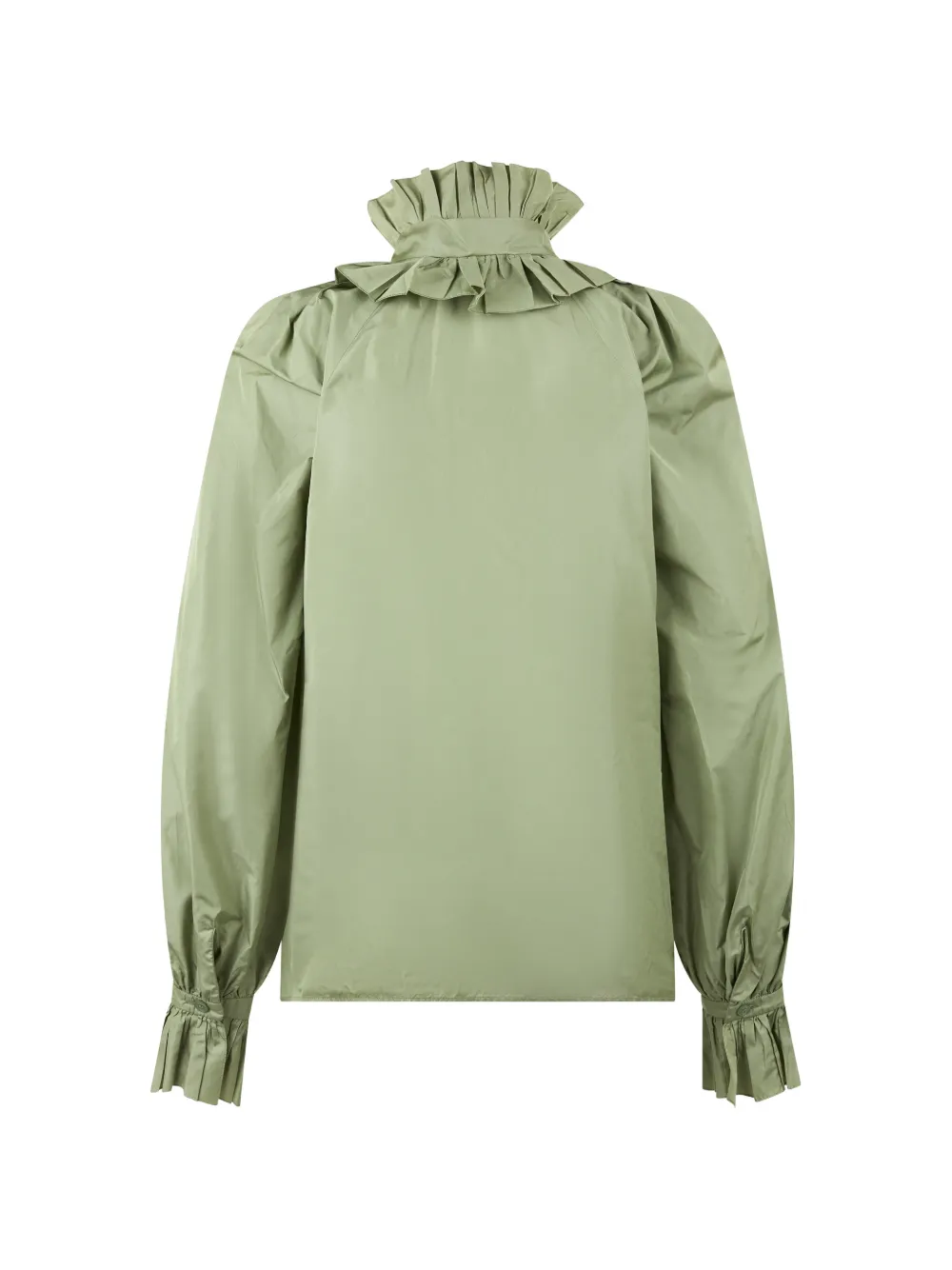 Alberta Ferretti Blouse met ruches Groen