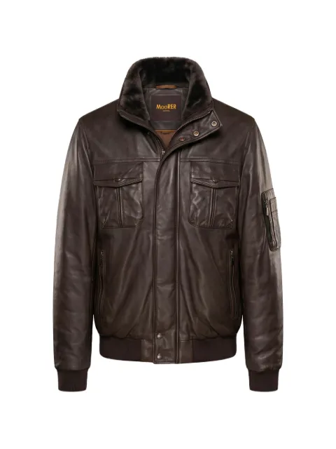 Moorer chaqueta bómber de piel