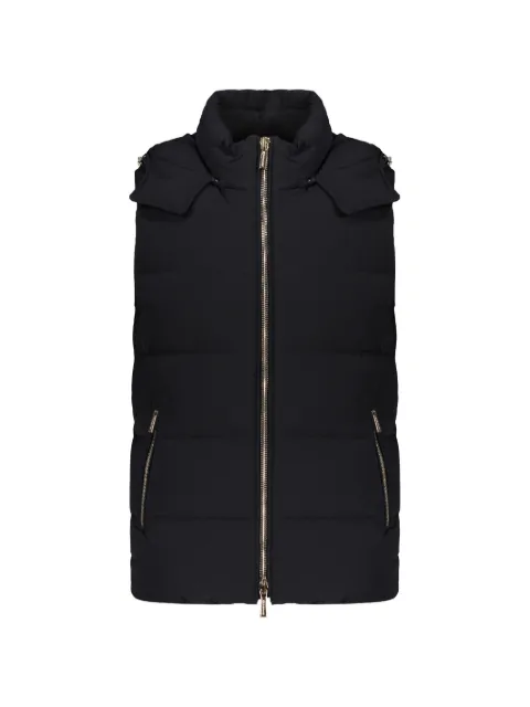 Moorer Fire hooded padded gilet