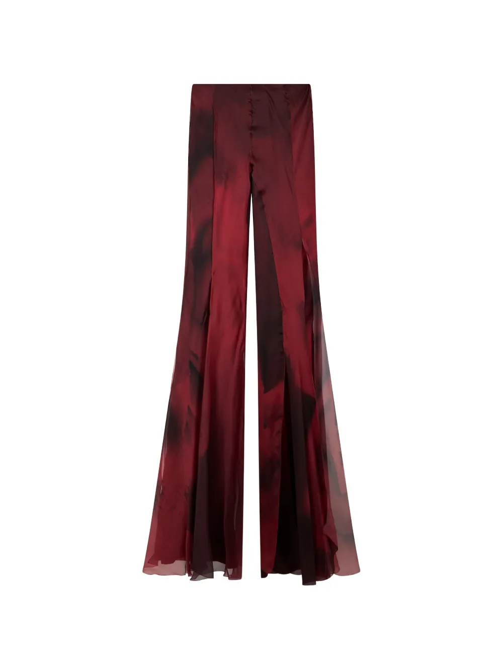 Alberta Ferretti gradient-effect silk palazzo pants · 40