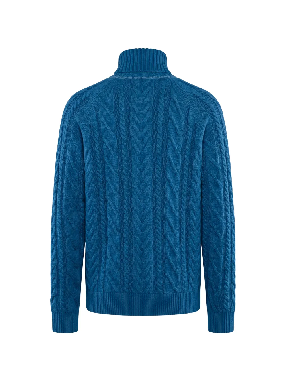 Moorer Kabelgebreide coltrui Blauw