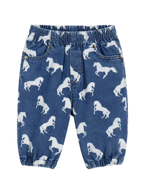 Stella McCartney Kids horse-print jeans