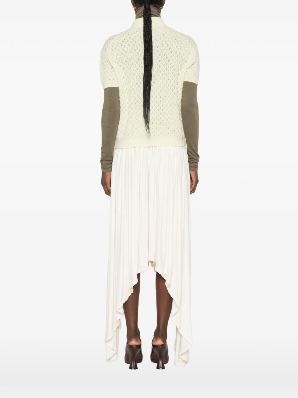 Jil Sander Poloshirt met print Geel