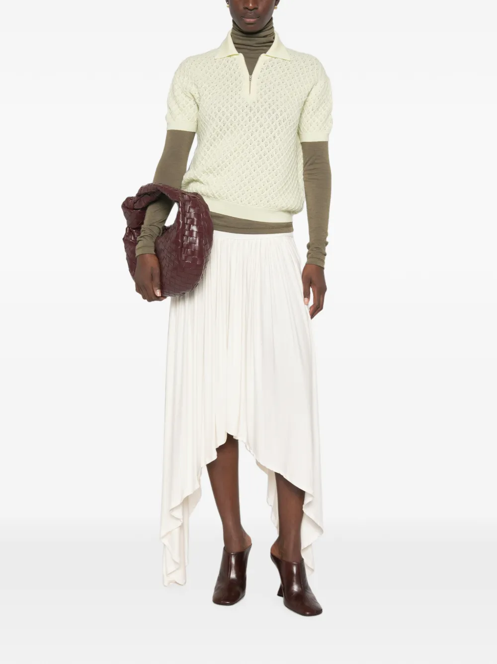 Jil Sander Poloshirt met print Geel