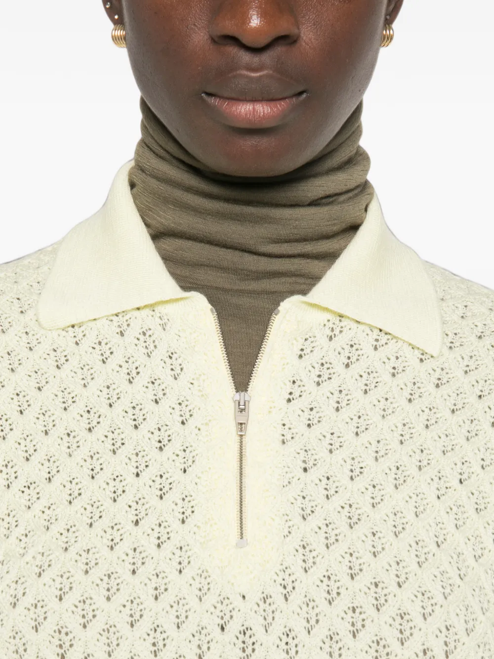 Jil Sander Poloshirt met print Geel