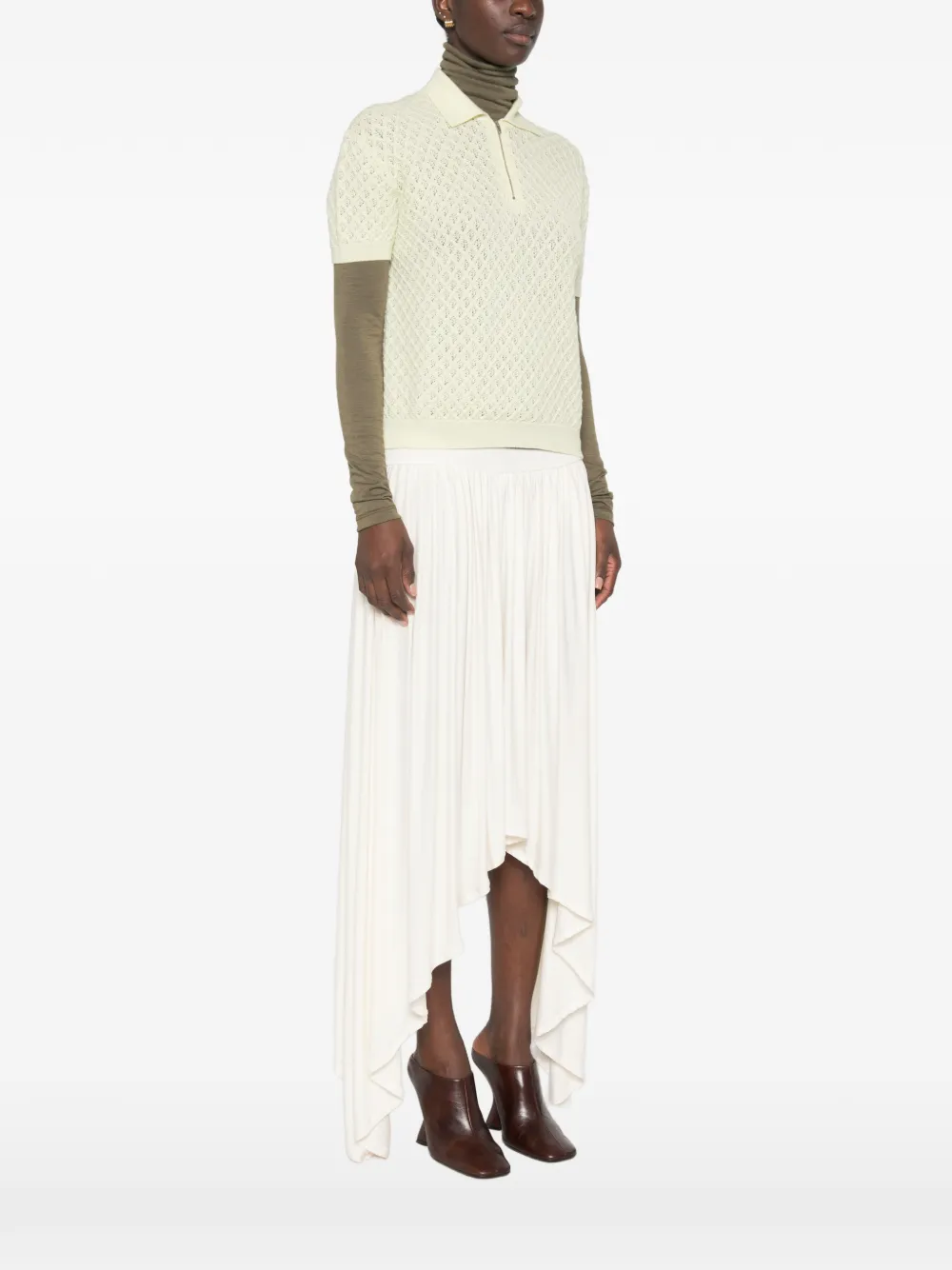Jil Sander Poloshirt met print Geel