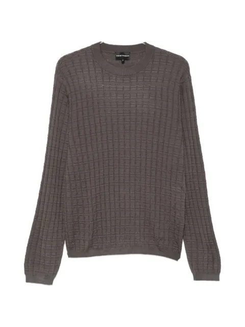 Emporio Armani textured-knit sweater