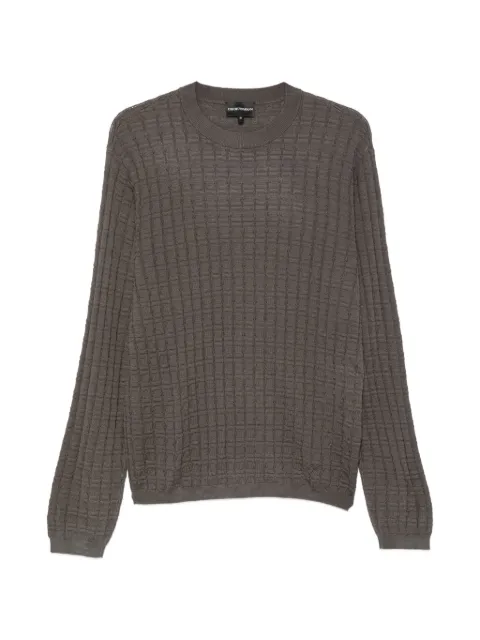 Emporio Armani textured-knit sweater