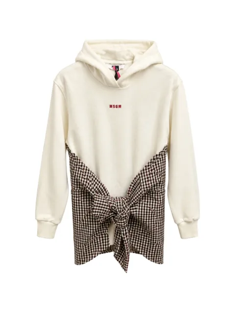MSGM Kids vestido a cuadros gingham