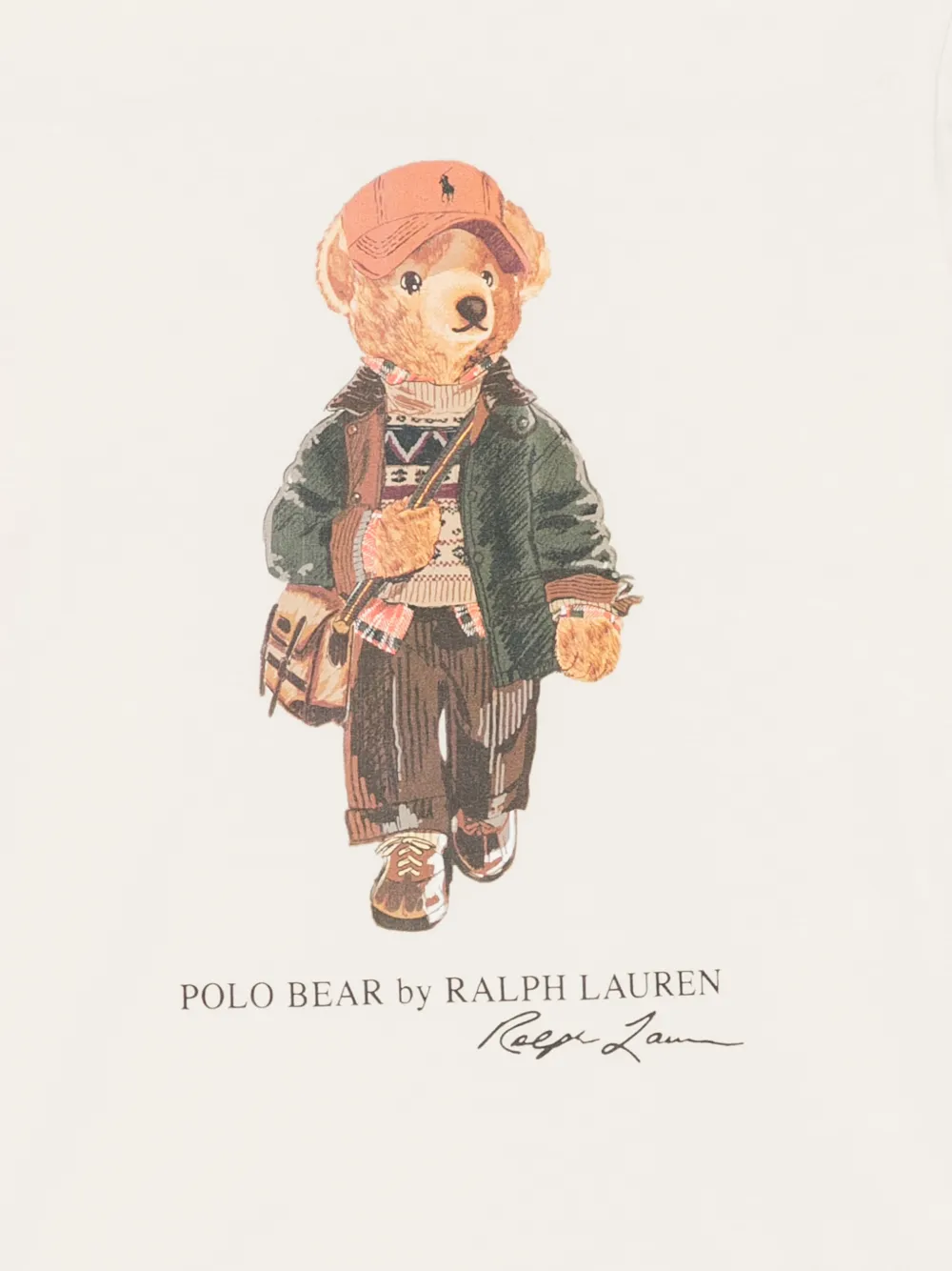 POLO RALPH LAUREN KIDS T-shirt met print Beige