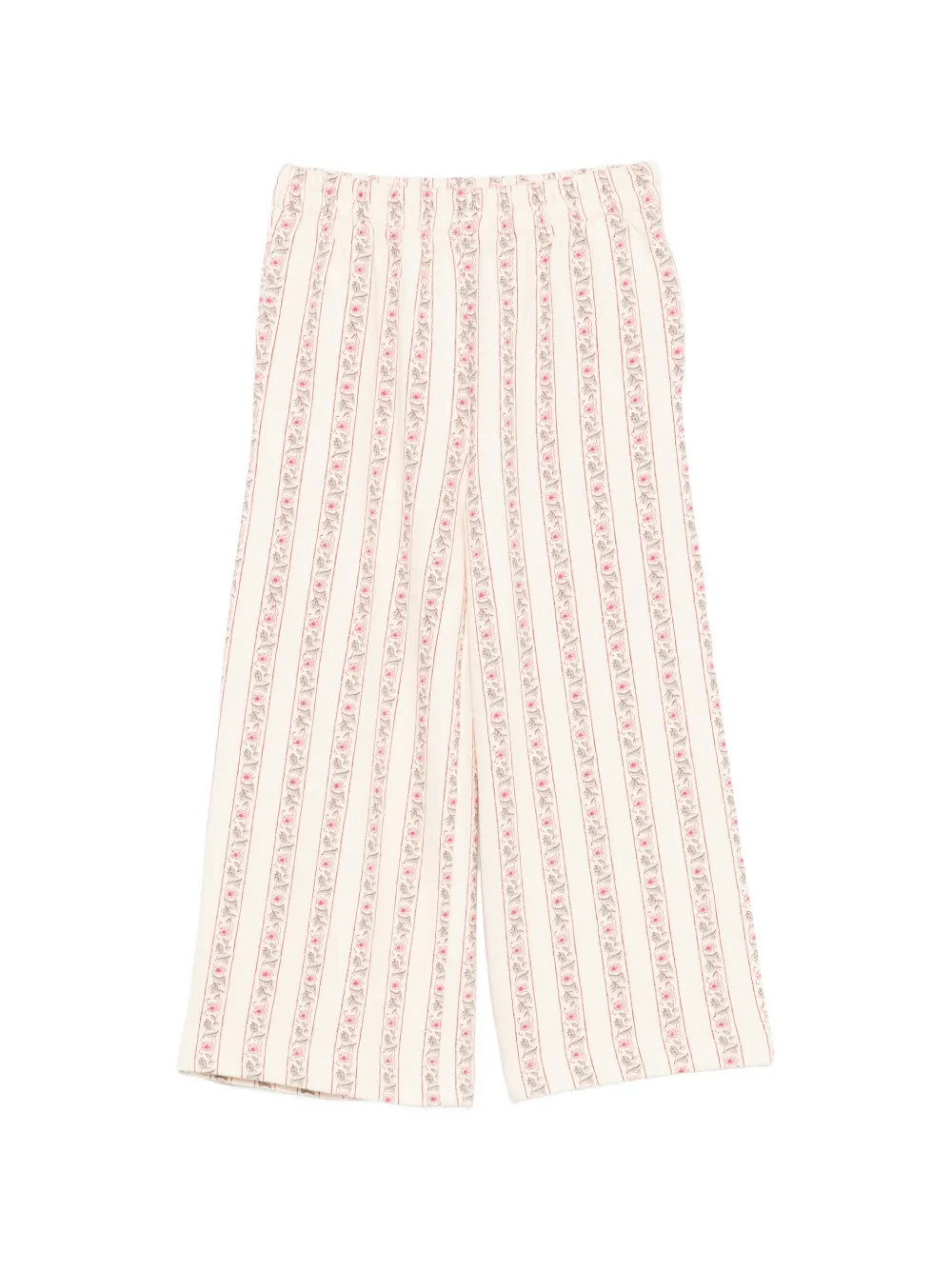 LOUISE MISHA KIDS floral-print trousers - Toni neutri