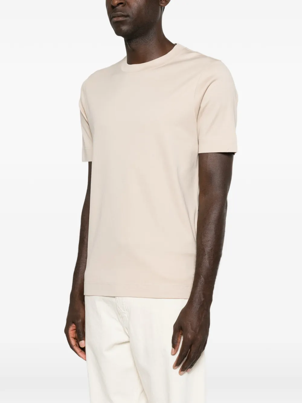 Gran Sasso T-shirt met ronde hals Beige