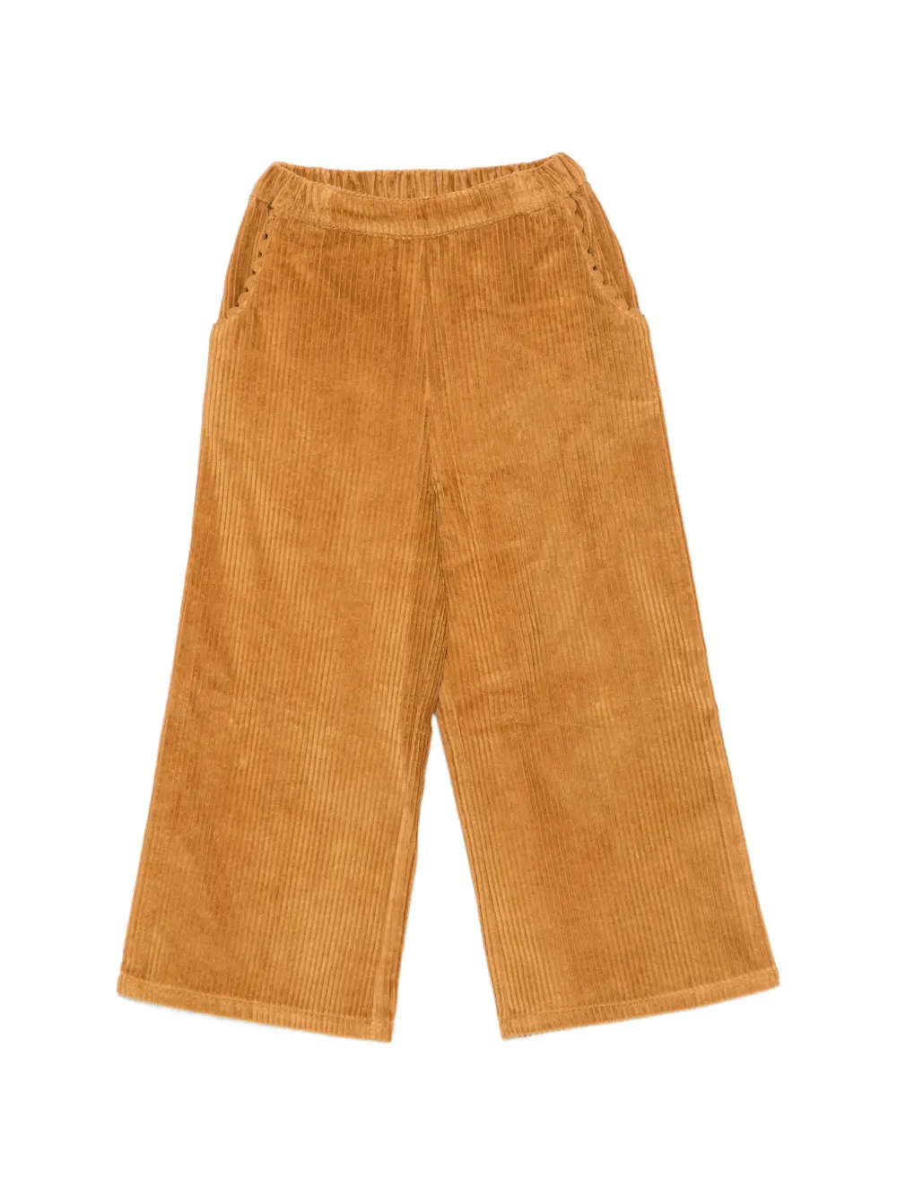 LOUISE MISHA KIDS corduroy elasticated-waistband trousers - Marrone