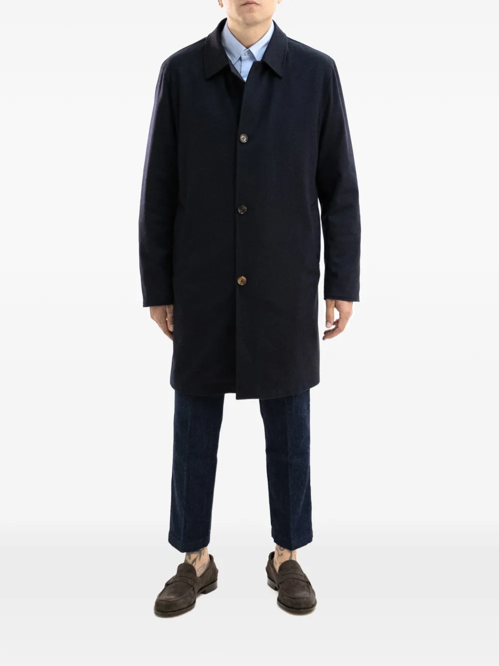 Kired Button-up jas Blauw