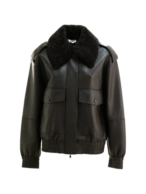 P.A.R.O.S.H. shearling-collar jacket