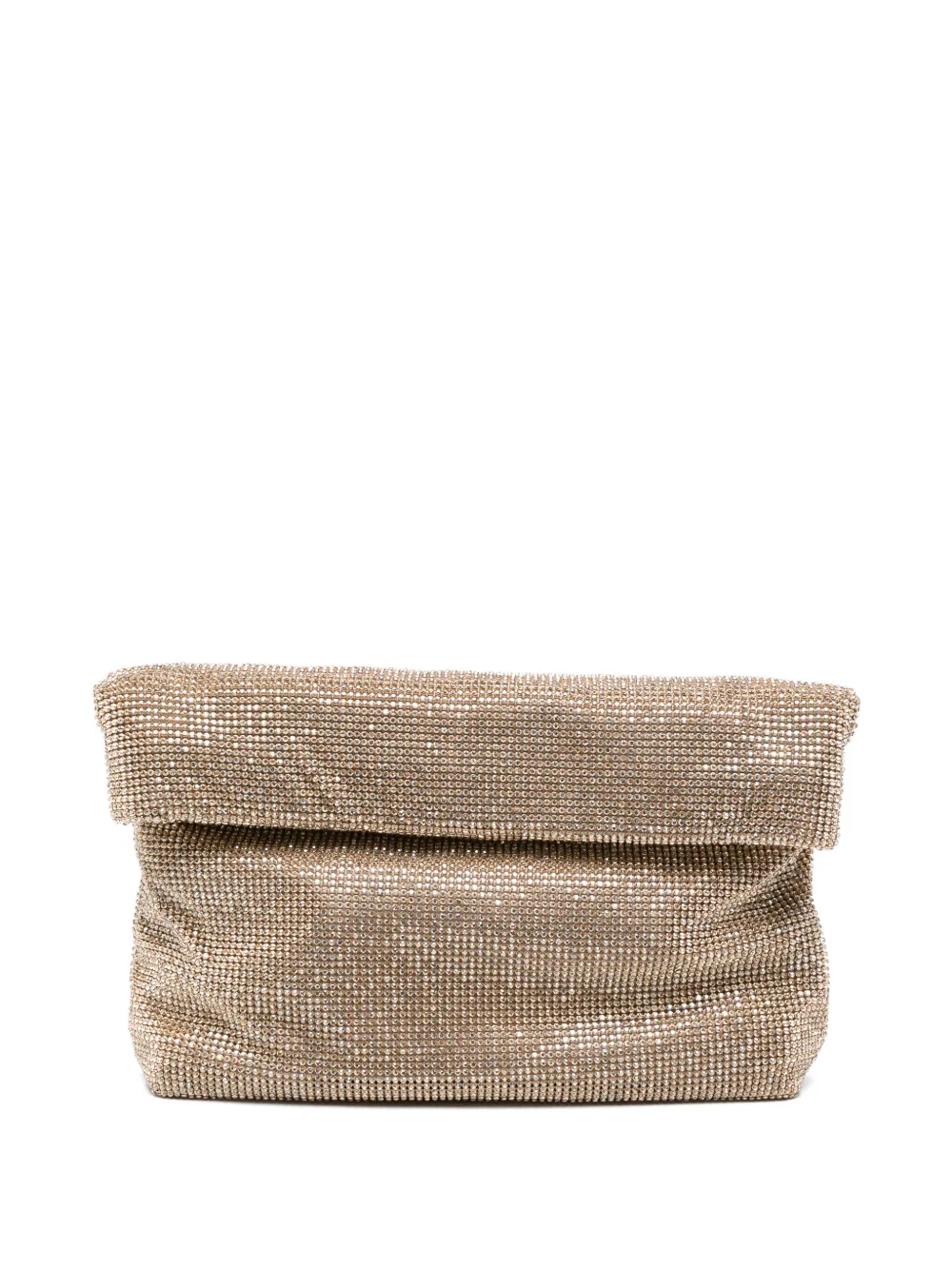 TWENTY FOURHAITCH mini Varadero crystal-embellished clutch bag - Oro