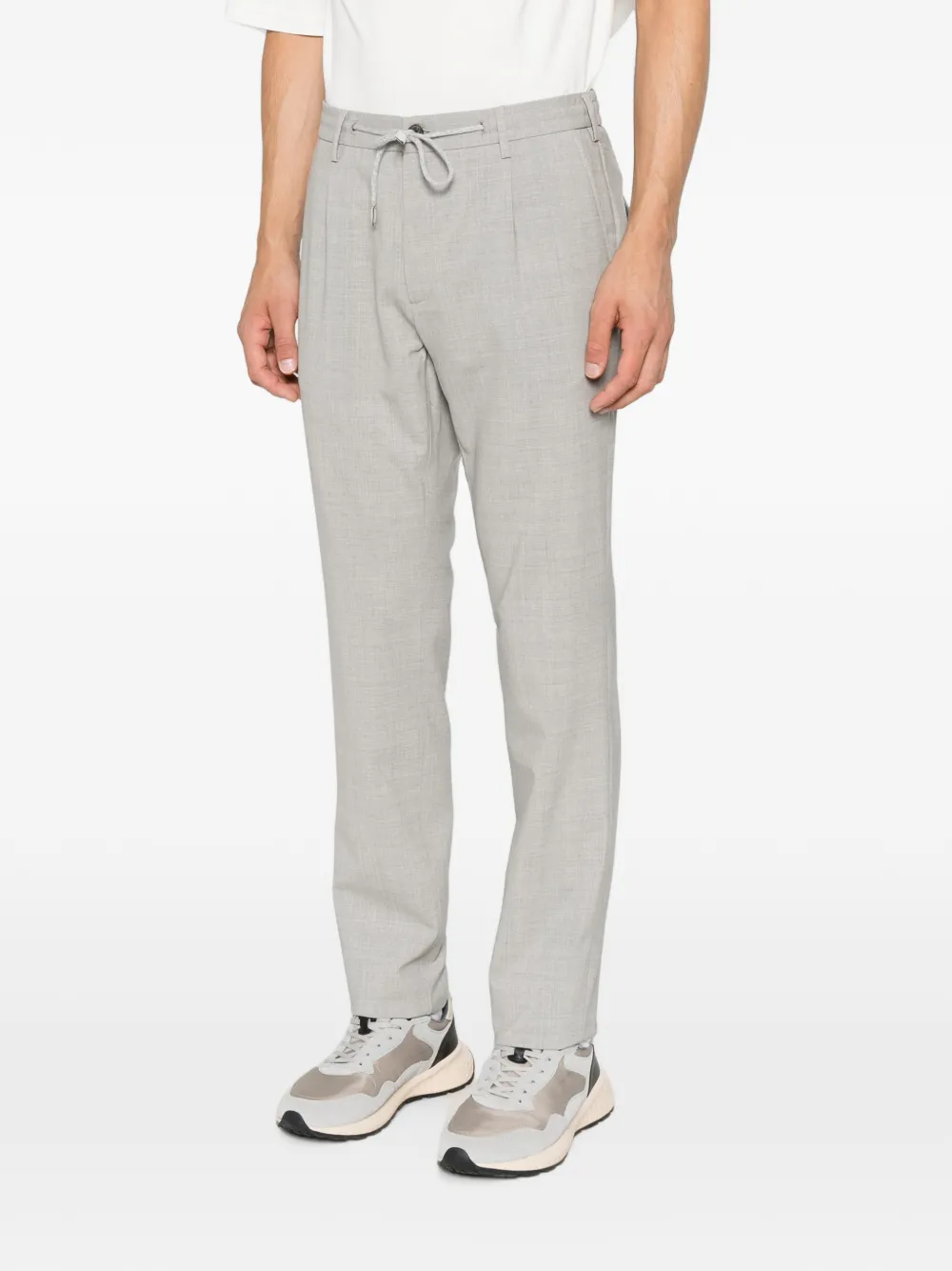 Eleventy Geruite broek Grijs