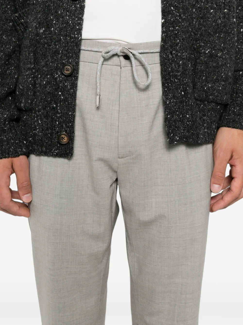 Eleventy Geruite broek Grijs