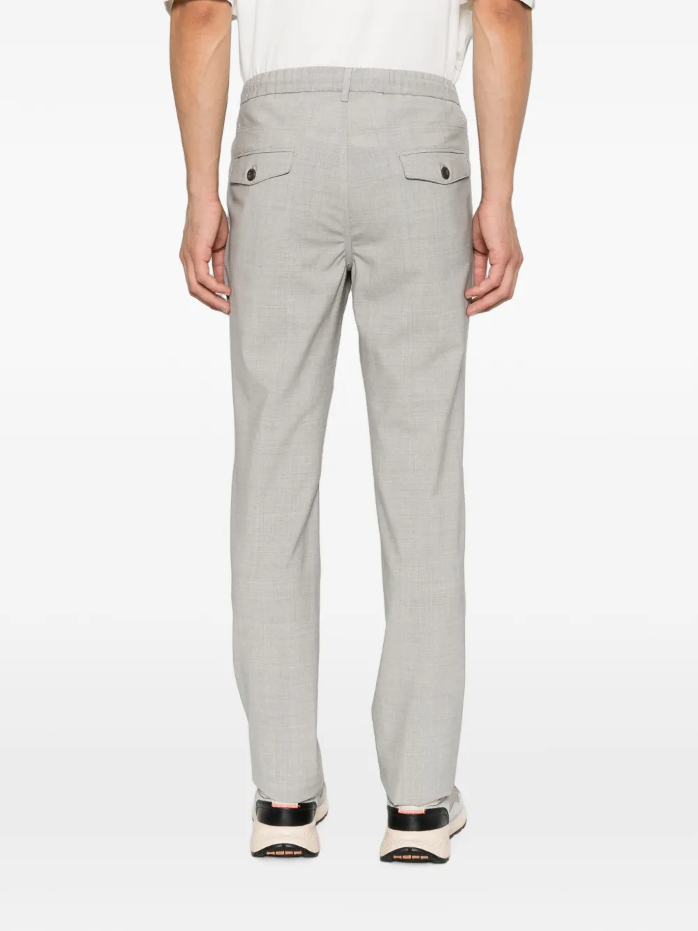 Eleventy Geruite broek Grijs