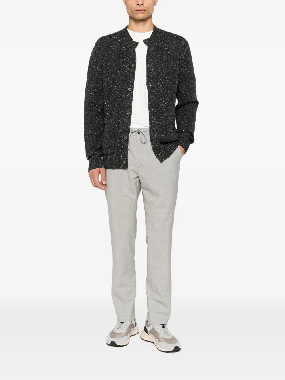 Eleventy Geruite broek Grijs