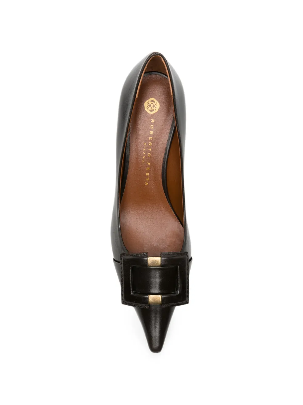 Roberto Festa buckle-detail pointed-toe pumps Bruin