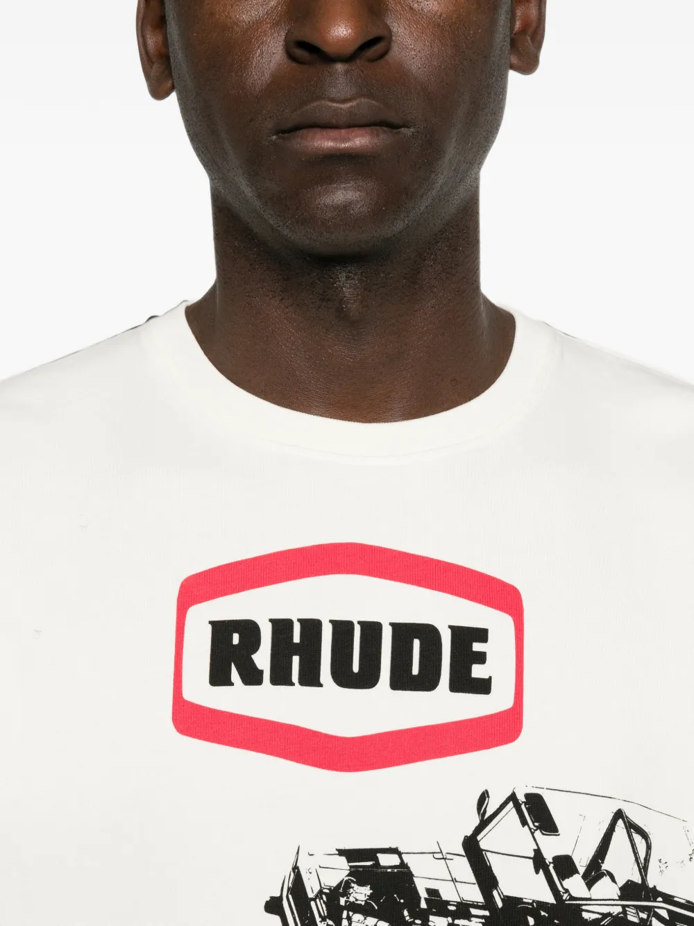 RHUDE T-shirt met grafische print Wit