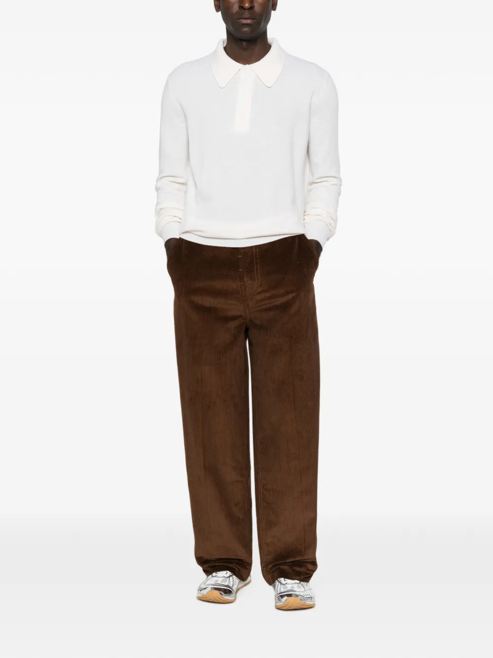 Jil Sander Poloshirt met lange mouwen Beige