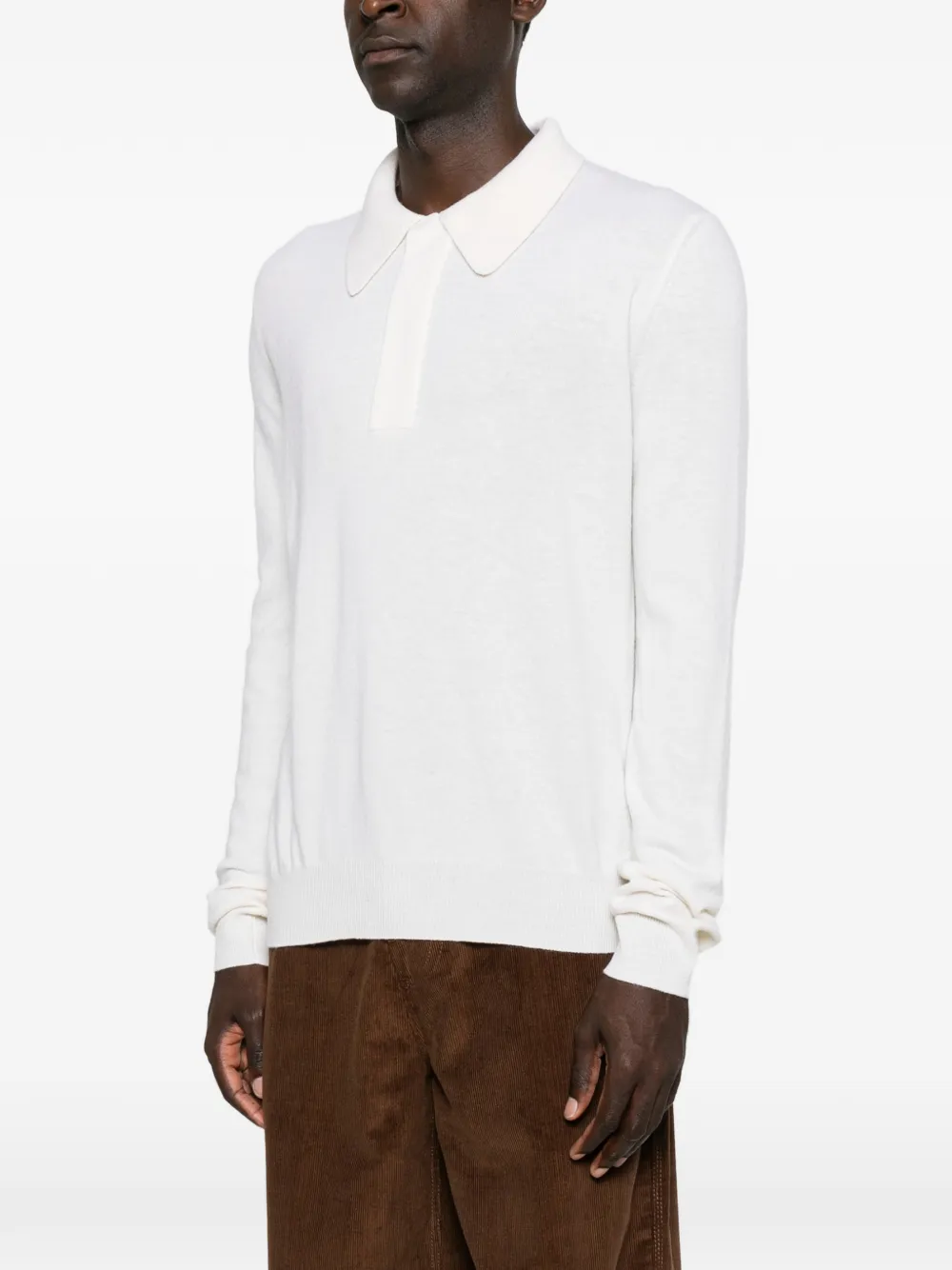 Jil Sander Poloshirt met lange mouwen Beige