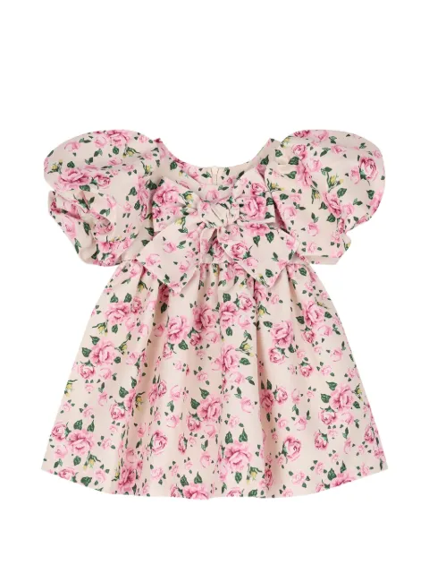 MAMA LUMA KIDS floral-print bow-detail dress