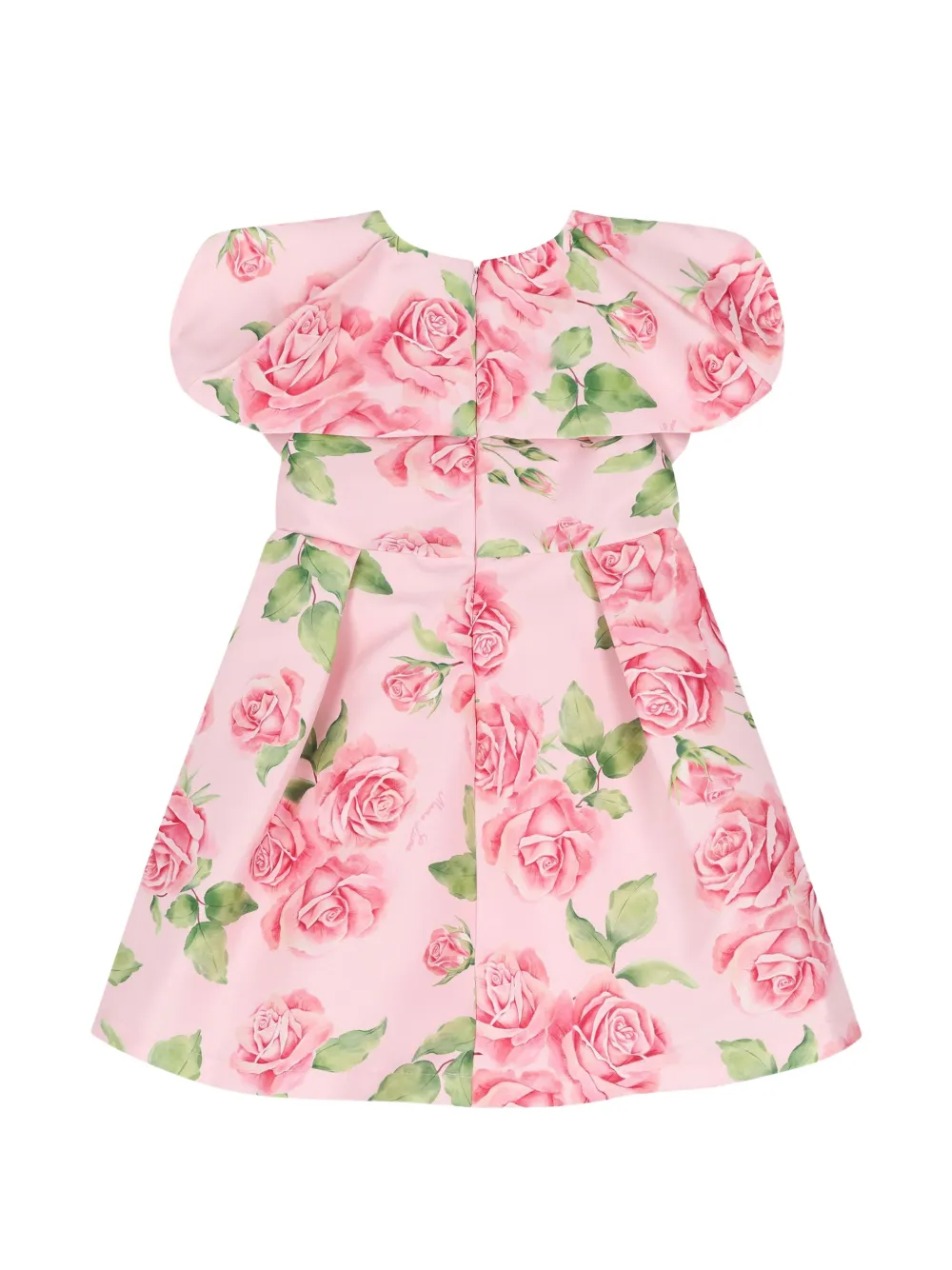 MAMA LUMA KIDS Rose Bloom jurk met plooien Roze