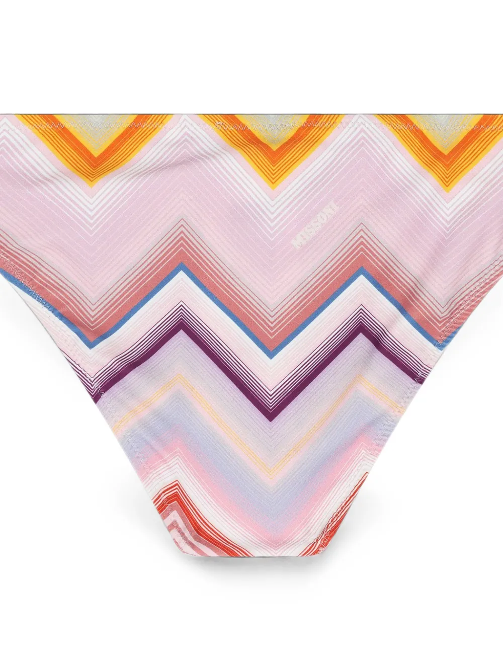 Missoni Kids zigzag-print fringed bikini Roze